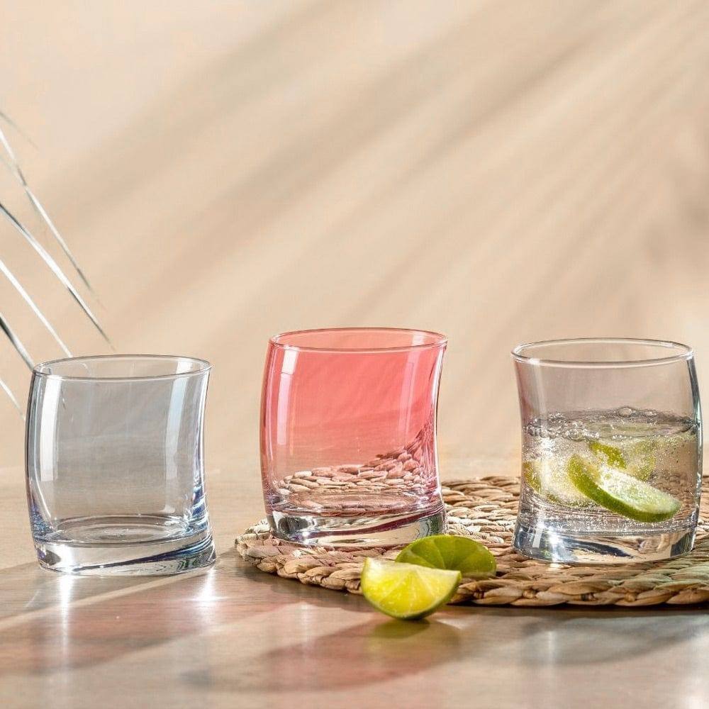 Leonardo Germany Swing Glass Tumblers 350ml, Set of 4 - Assorted