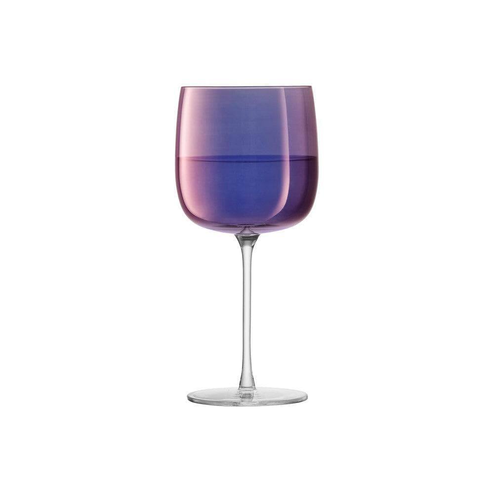 LSA International Aurora Wine Glasses 450ml, Set of 4 - Polar Violet