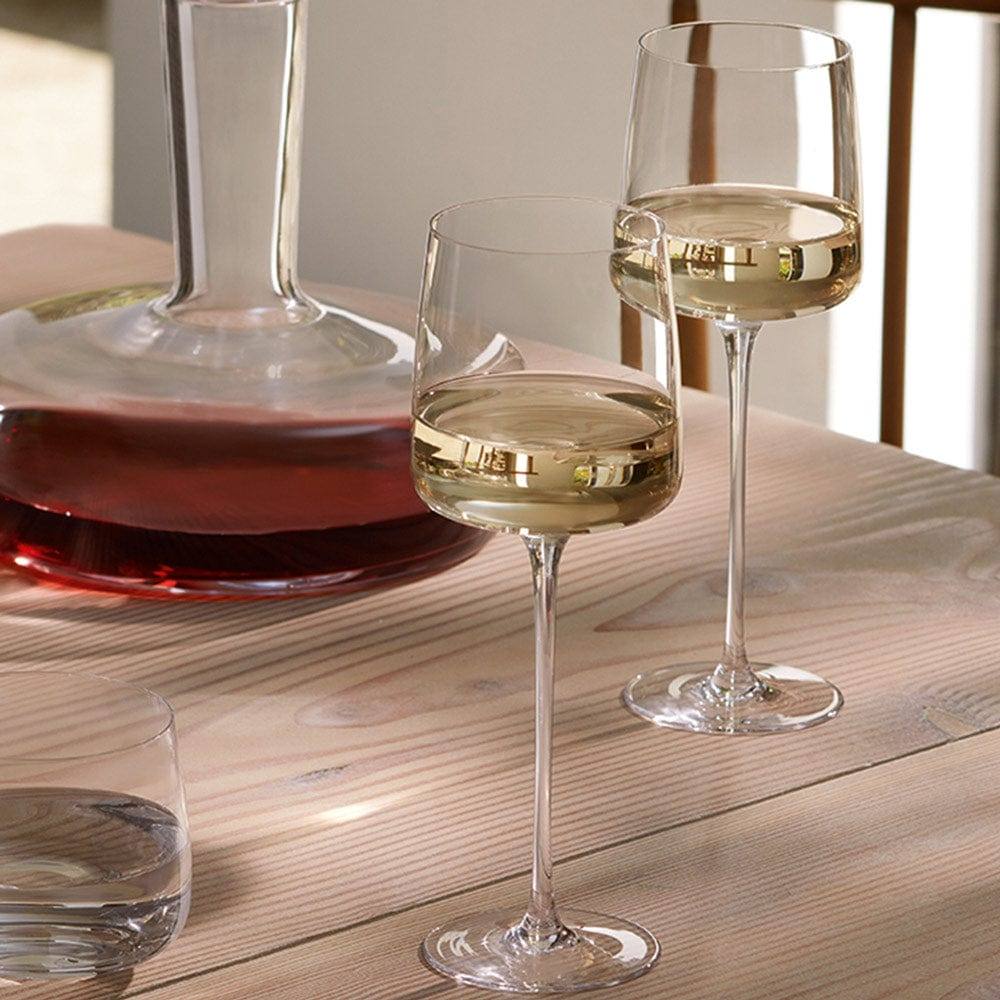 LSA International Metropolitan White Wine Glasses 350ml, Set of 4