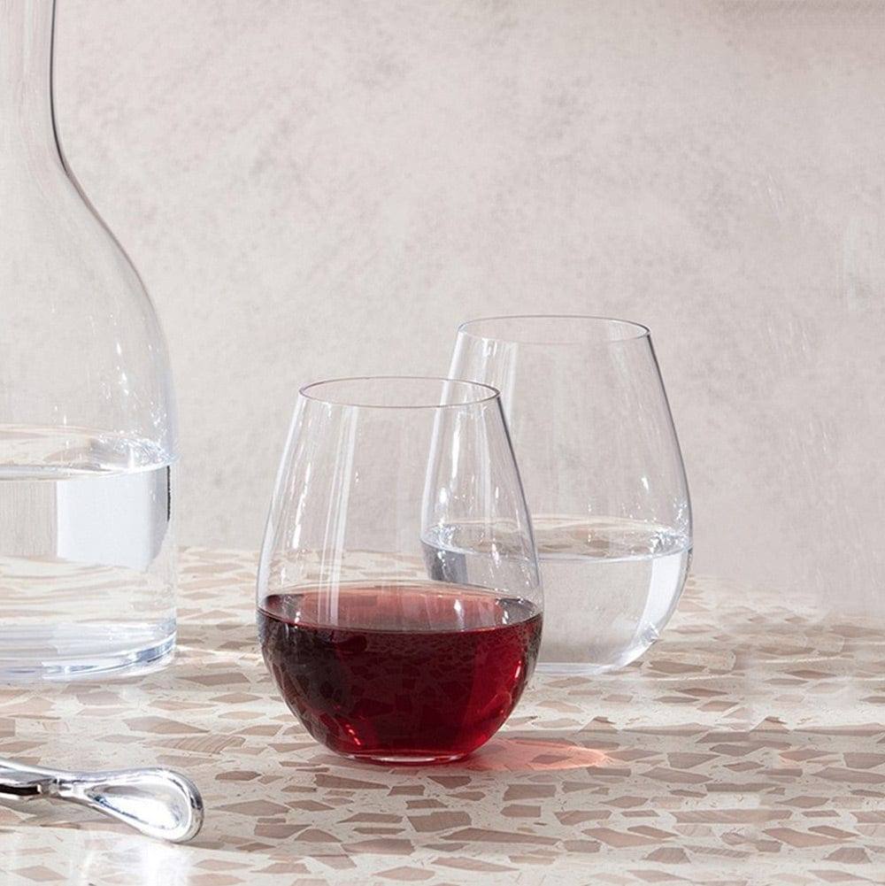 LSA International Wine Collection Stemless Red Wine Glasses 530ml, Set of 4