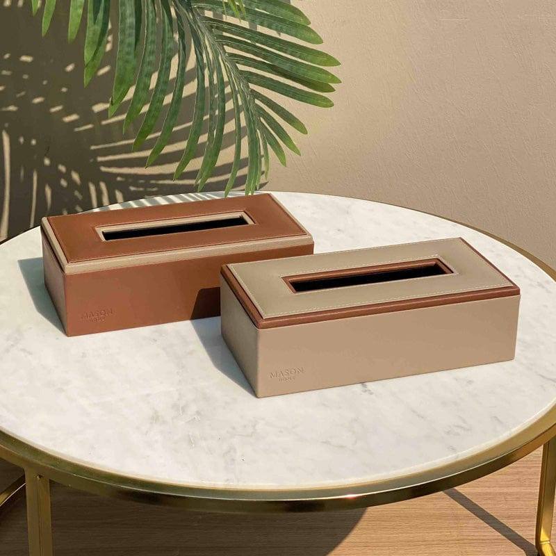 Mason Home Naples Tissue Box - Taupe