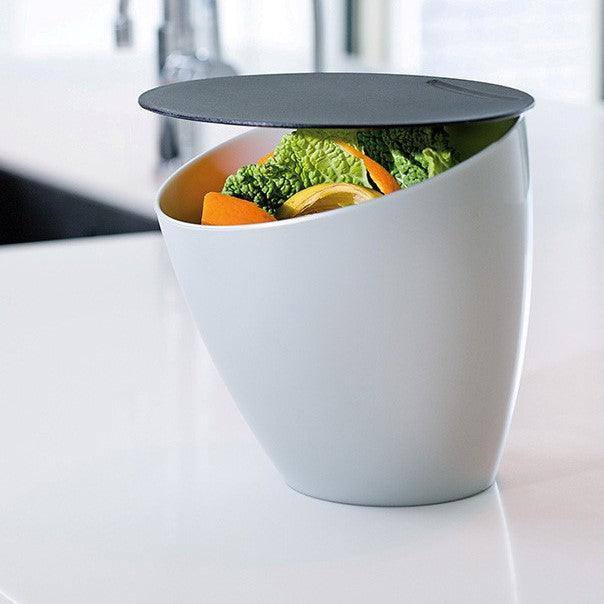 Mepal Netherlands Calypso Food Waste Bin - Silver
