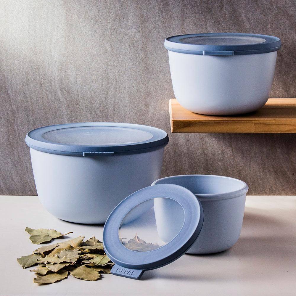 Mepal Netherlands Cirqula 3-Piece Storage Set Tall - Nordic Blue