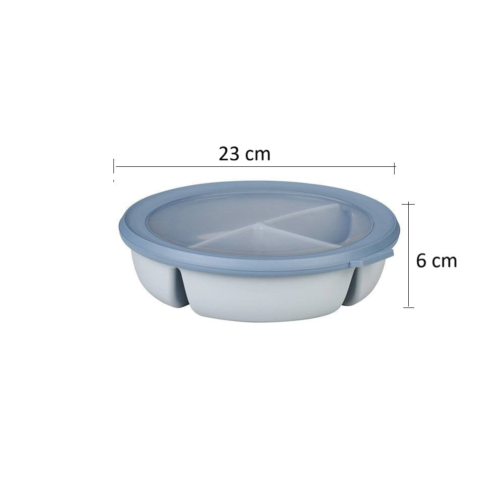 Cirqula Bento Bowl With Lid - Nordic Blue