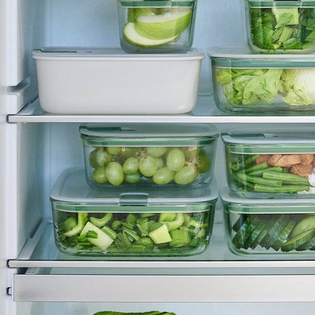 Mepal Netherlands EasyClip Glass Storage Box 700ml - Nordic Sage