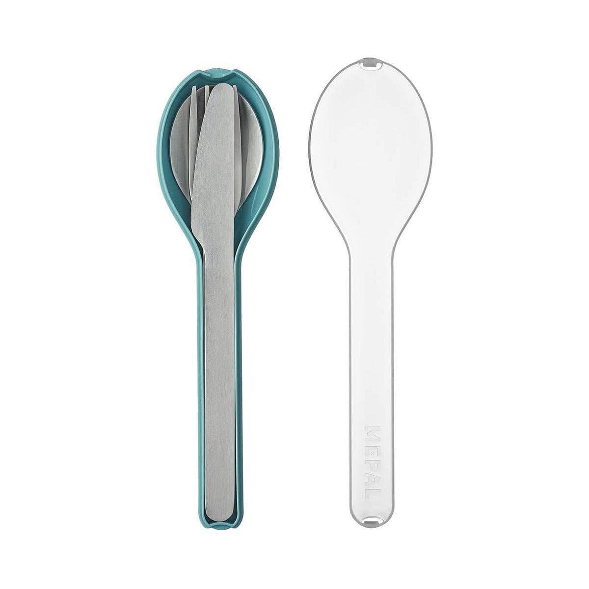 Mepal Netherlands Ellipse 3-Piece Travel Cutlery Set - Nordic Green