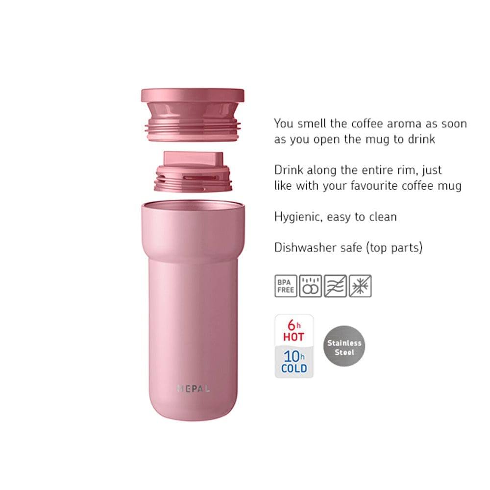 Mepal Netherlands Ellipse 375ml Insulated Cup - Nordic Pink