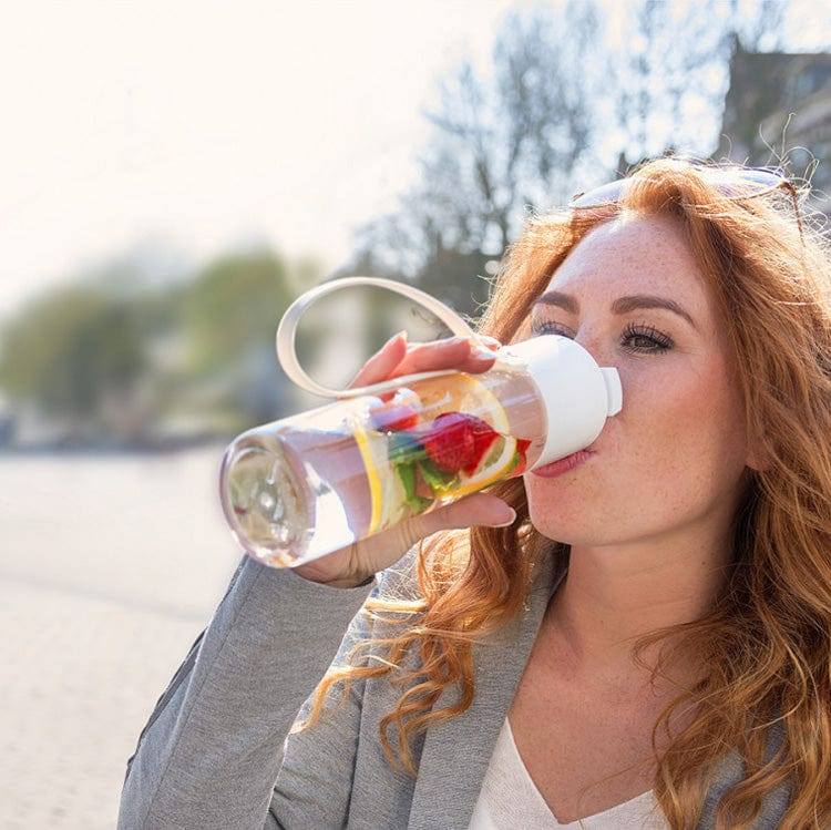 Mepal Netherlands JustWater Water Bottle 500ml - White