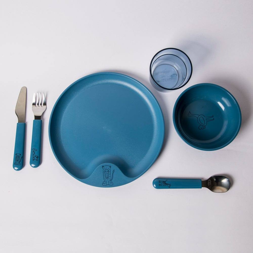 Mepal Netherlands Mio Kids 6-piece Dinner Set - Deep Blue