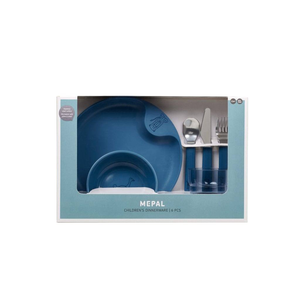 Mepal Netherlands Mio Kids 6-piece Dinner Set - Deep Blue