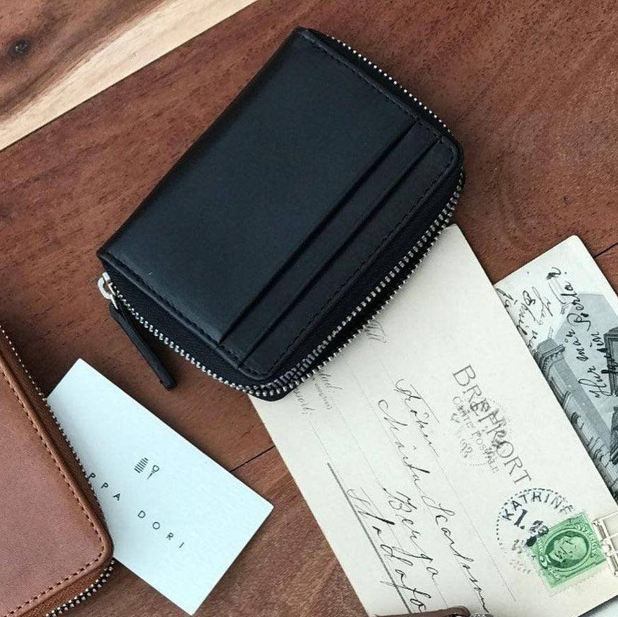 Nappa Dori Billfold Wallet - Black