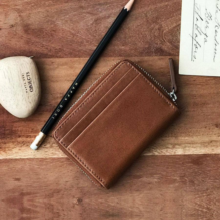 Nappa Dori Billfold Wallet - Tan