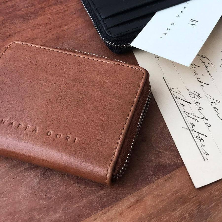 Nappa Dori Billfold Wallet - Tan