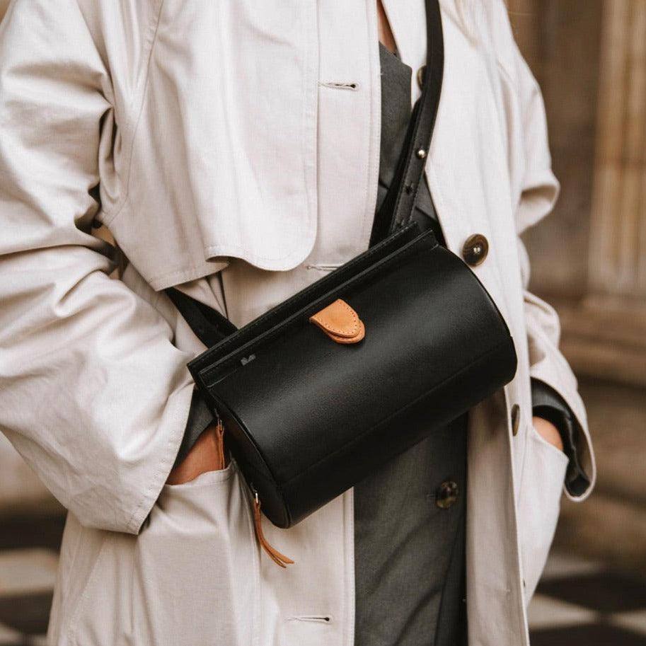 Nappa Dori Capsule Belt Bag - Black