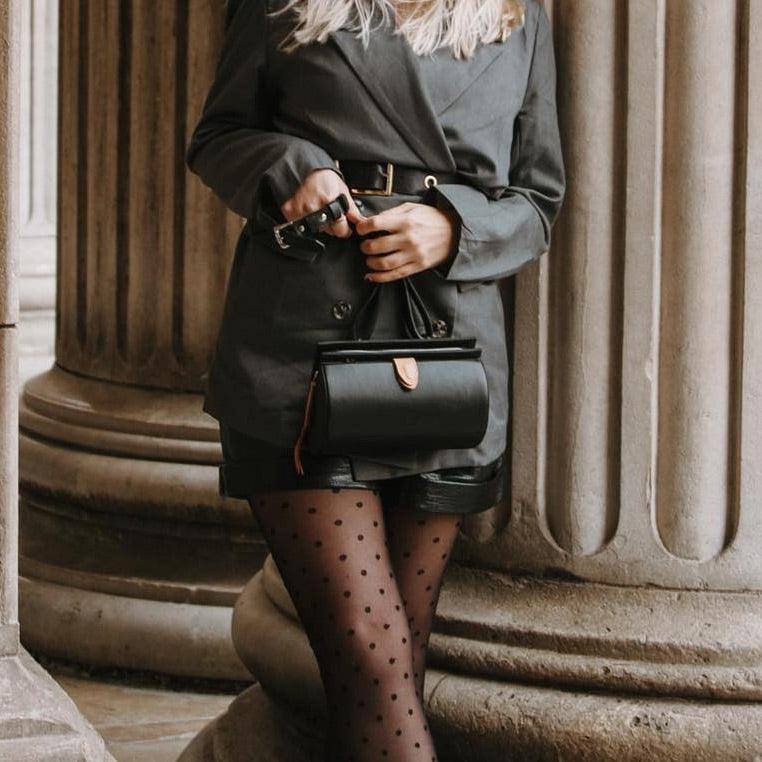 Nappa Dori Capsule Belt Bag - Black