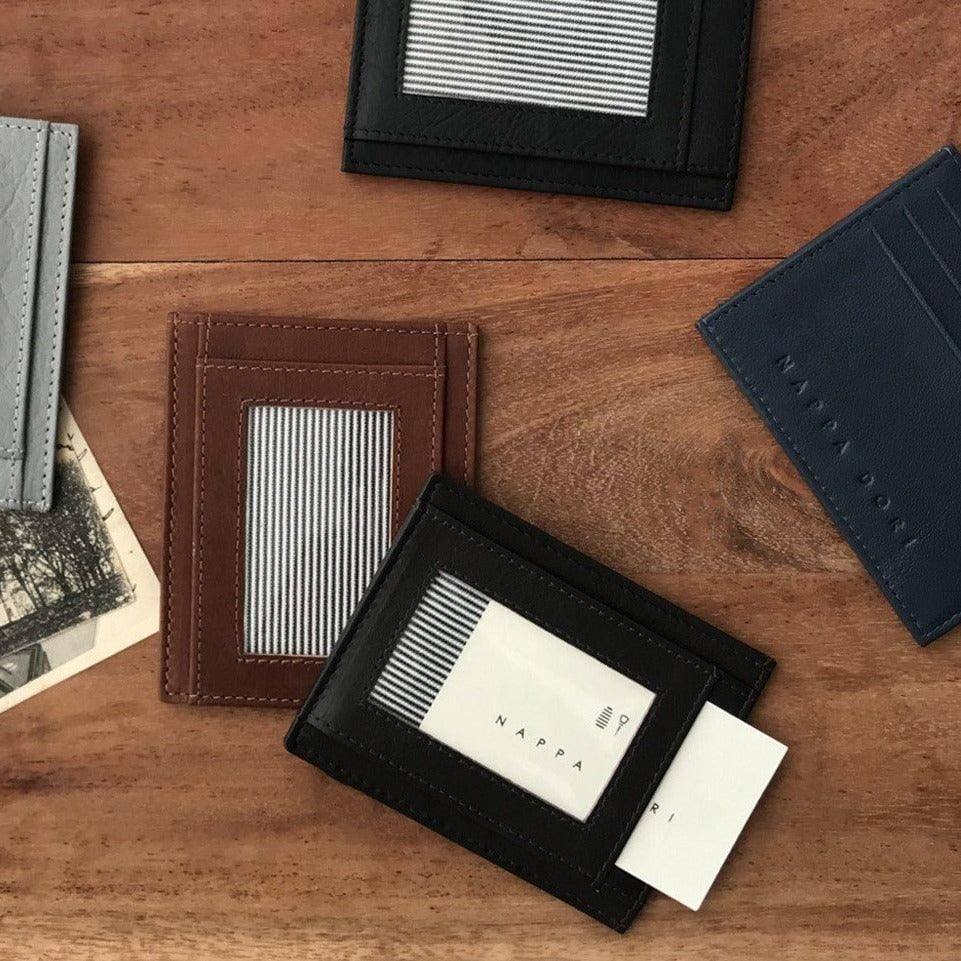 Nappa Dori Classic Card Case - Black