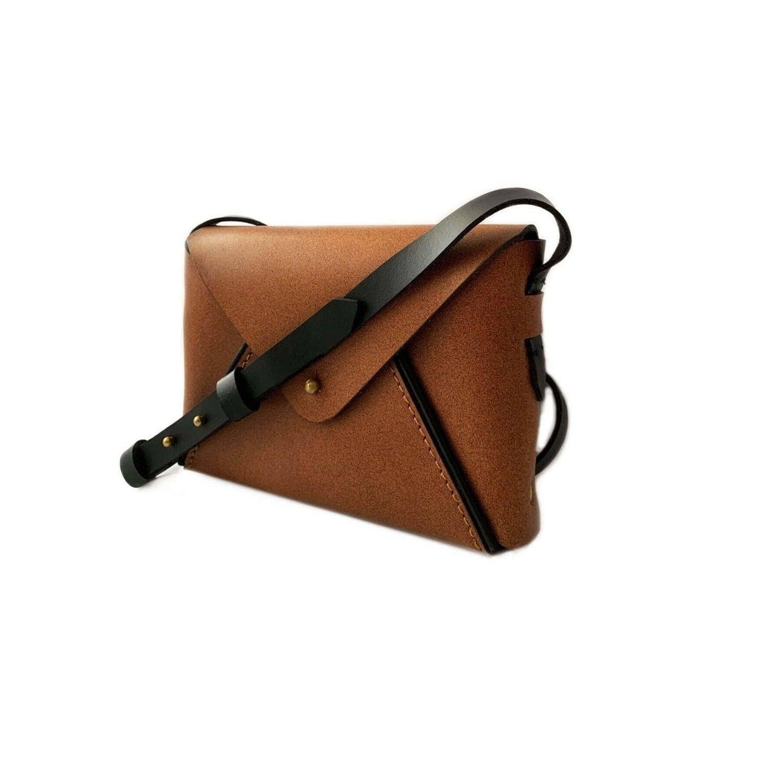 Nappa Dori Envelope Sling Bag - Tan