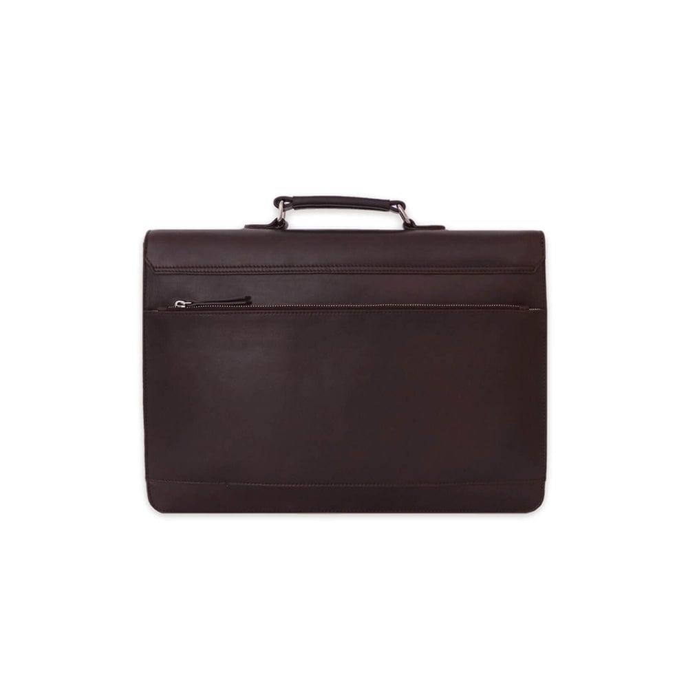 Nappa Dori Norman Laptop Bag - Dark Brown