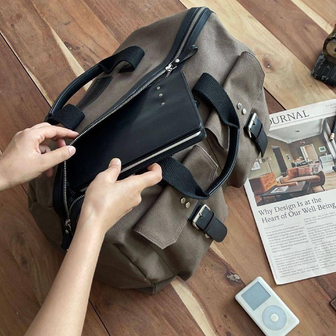 Nappa Dori The Hitchhiker Duffel Bag - Khaki