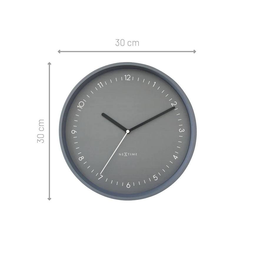 Nextime Berlin Wall Clock 30cm - Grey
