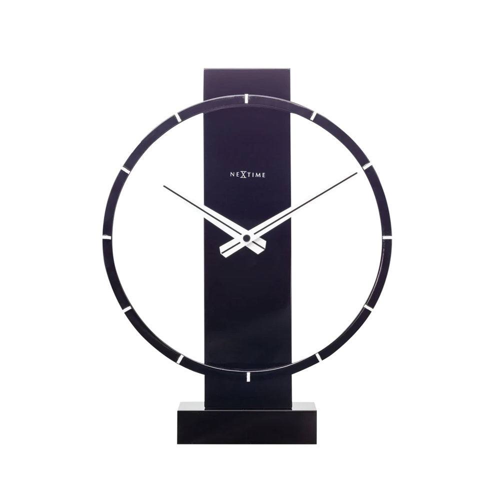 Nextime Carl Wooden Table Clock - Black