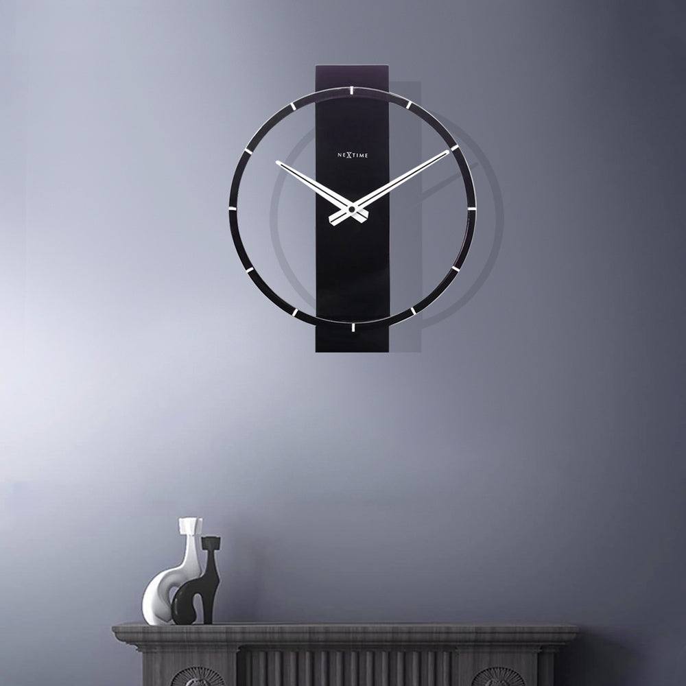 Nextime Carl Wooden Table Clock - Black