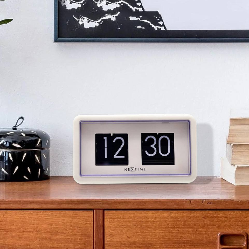 Nextime Classic Flip Clock - White