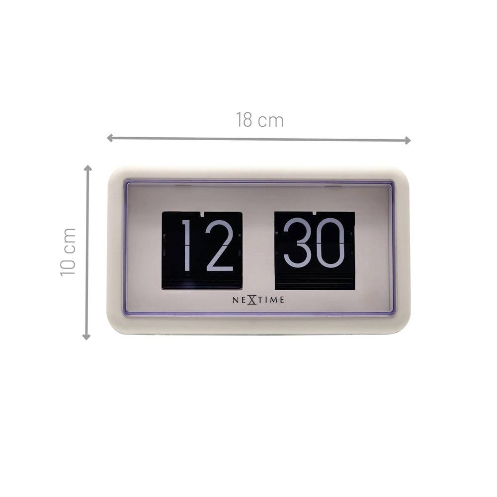 Nextime Classic Flip Clock - White
