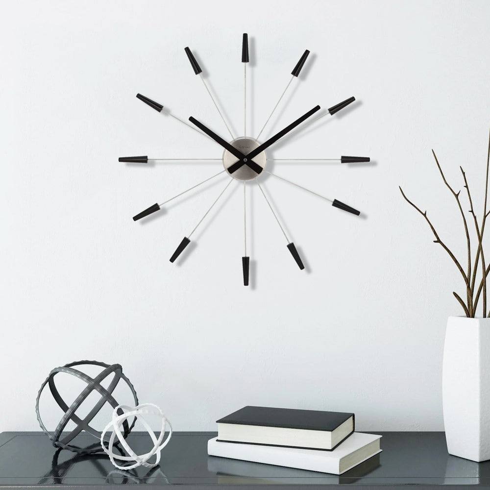 Nextime Plug Inn Wall Clock 58cm - Black