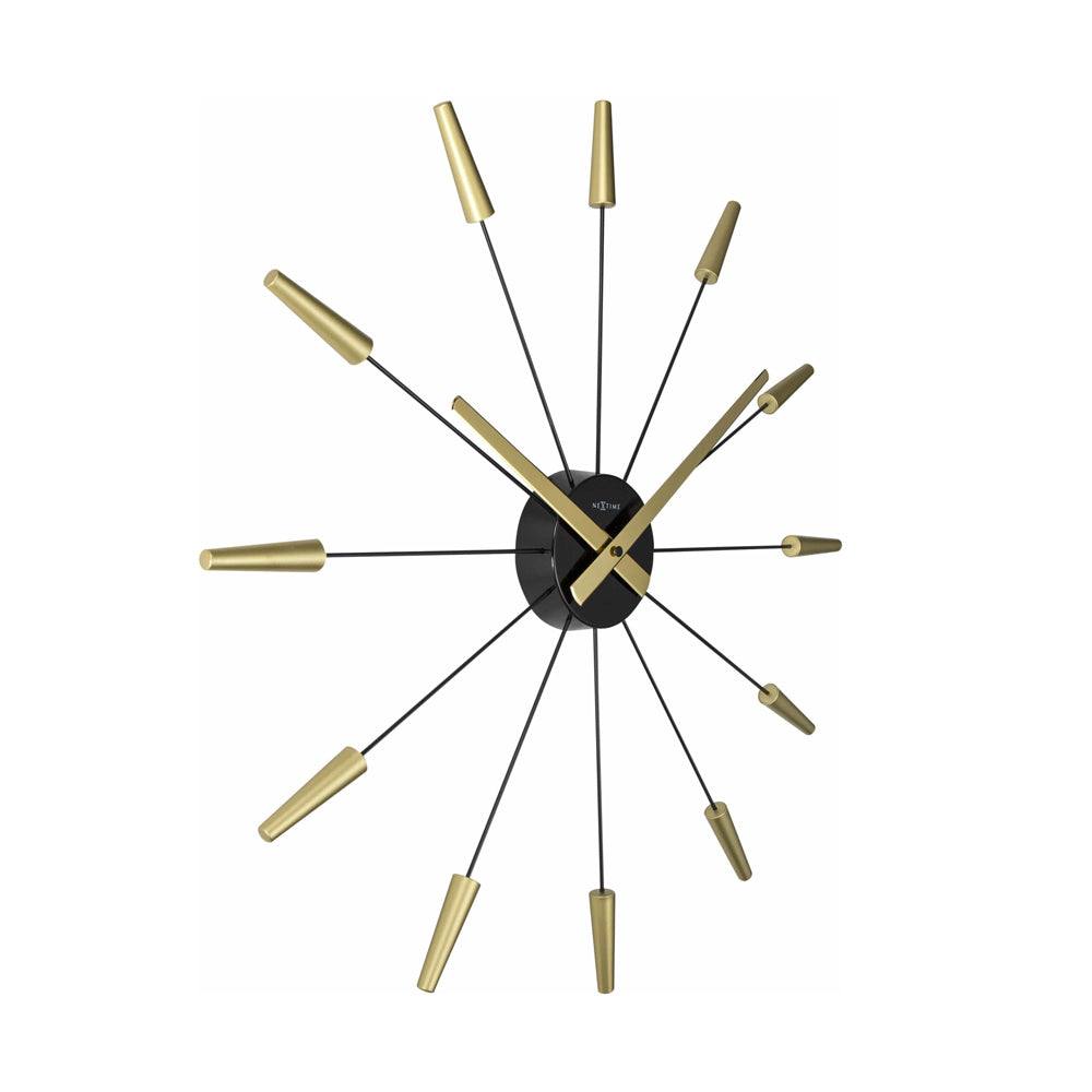 Nextime Plug Inn Wall Clock 58cm - Gold