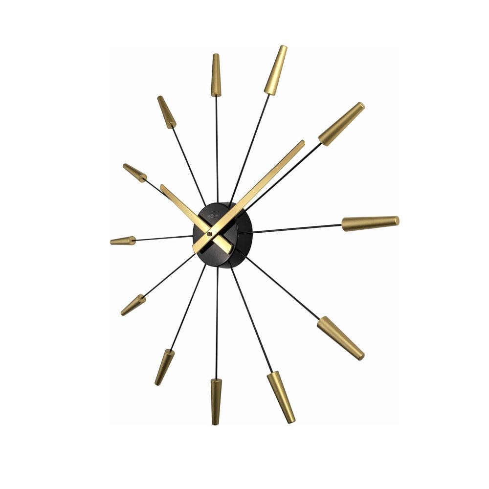 Nextime Plug Inn Wall Clock 58cm - Gold