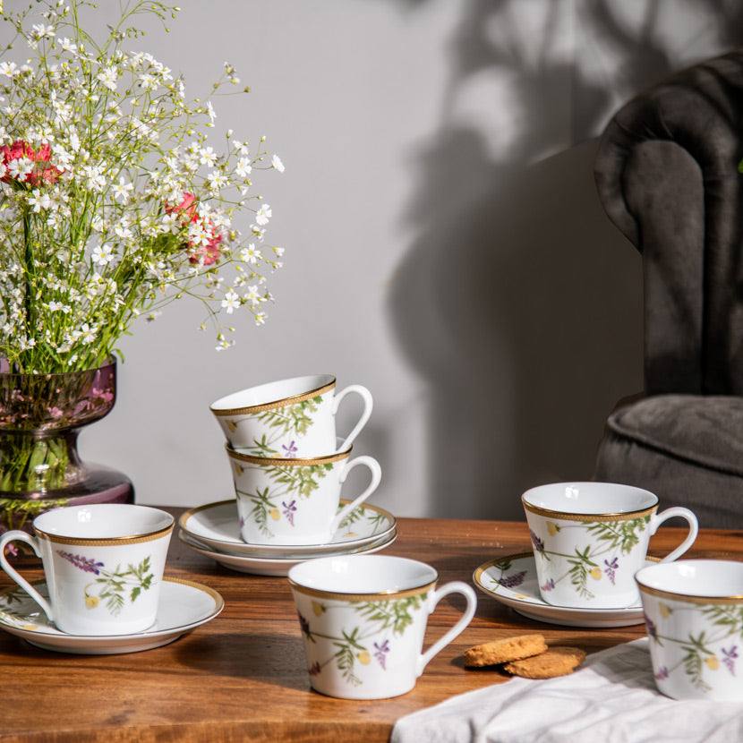 Noritake New Morning 12-piece Porcelain Tea Set