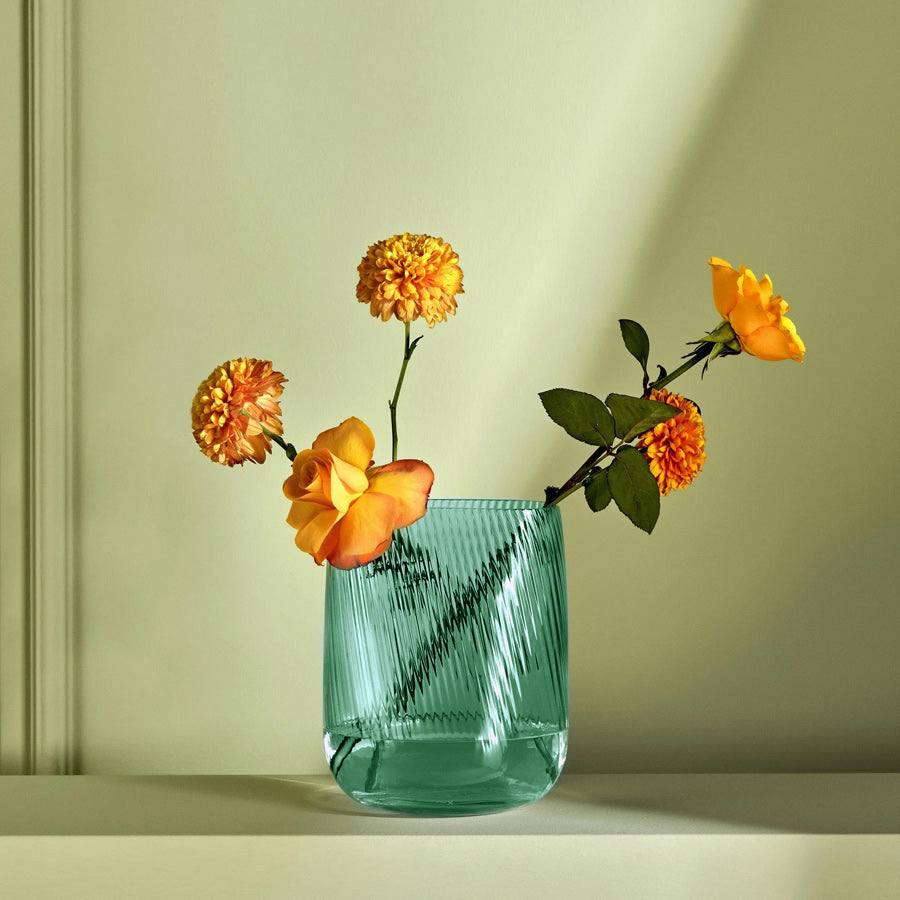 NUDE Turkey Opti Glass Vase Tall - Green