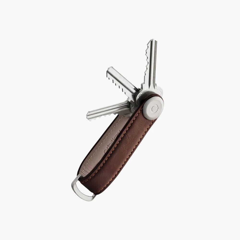 Orbitkey Leather Key Organiser - Espresso