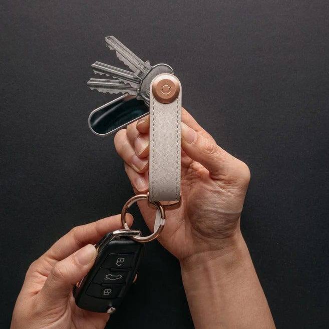 Orbitkey Leather Key Organiser - Stone Special Edition