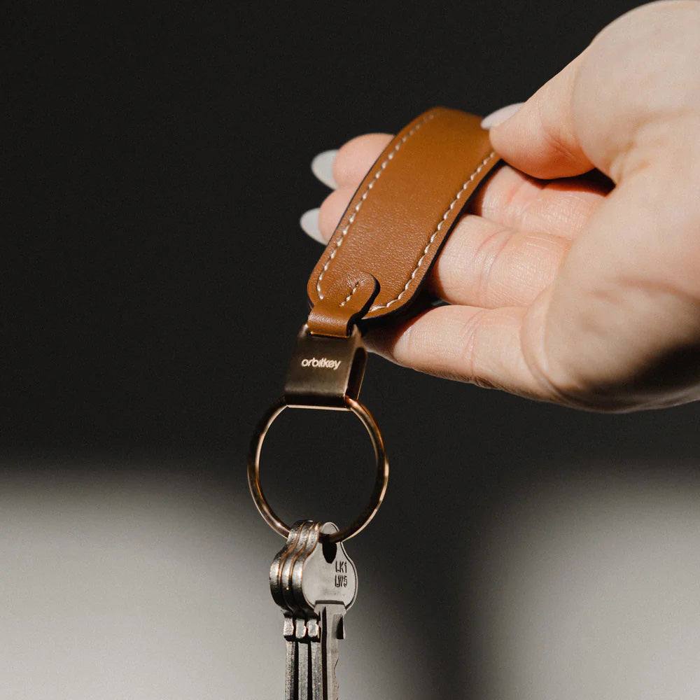 Orbitkey Loop Keychain Caramel
