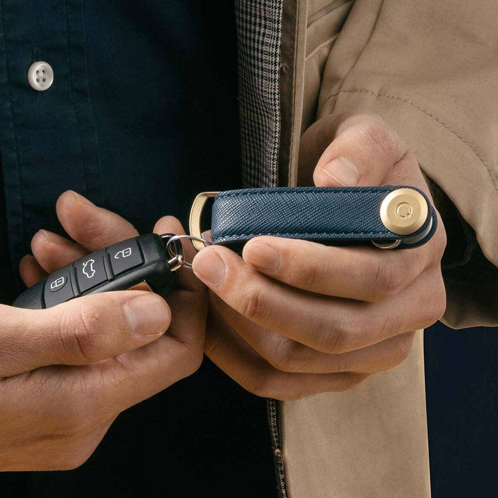 Orbitkey Saffiano Key Organiser - Oxford Navy