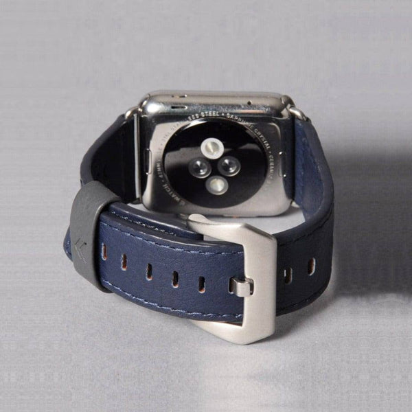 Outback Leather Strap for Apple Watch 44mm Navy Modern Quests