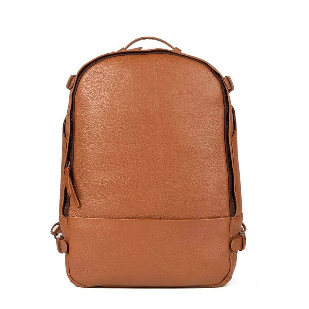 Outback Mustang Leather Backpack - Tan