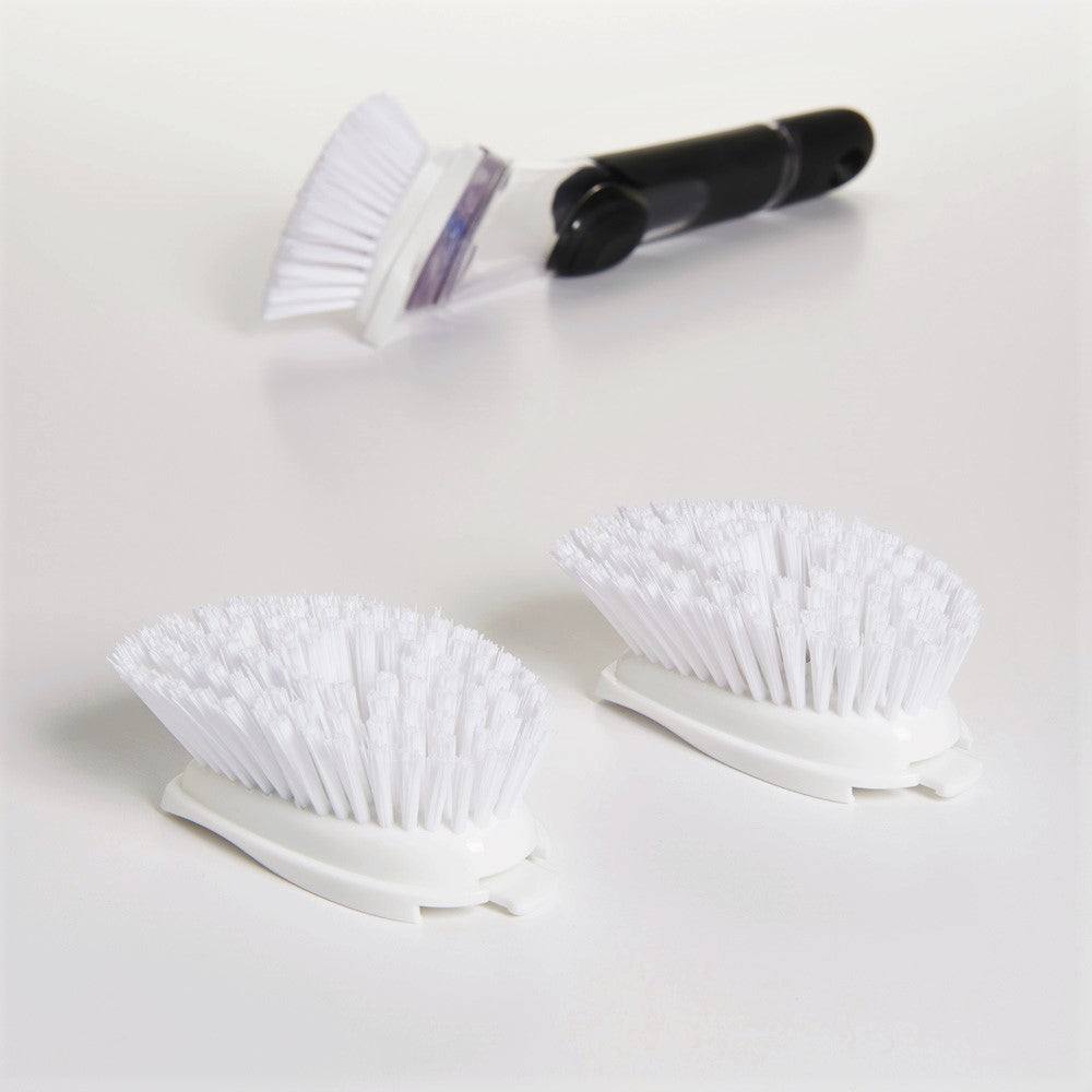 OXO GOOD GRIPS DISH BRUSH WITH SCRAPER NEW AUTHENTIC