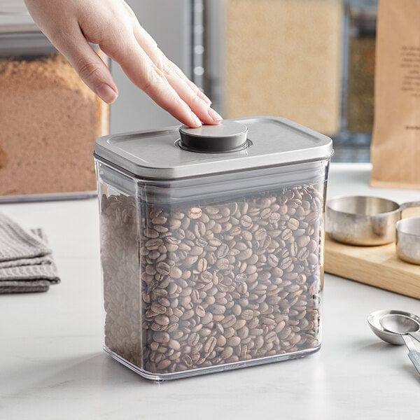 OXO Steel POP Slim Rectangular Storage Container - 1600ml