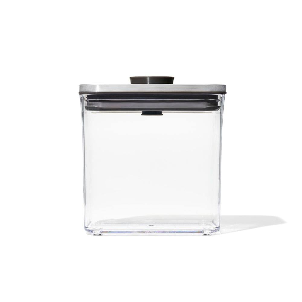 OXO Steel POP Slim Rectangular Storage Container - 1600ml