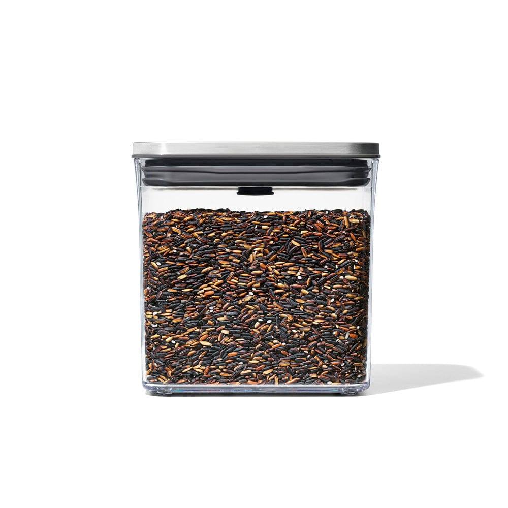 OXO Steel POP Slim Rectangular Storage Container - 1600ml