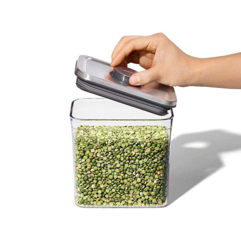 OXO Steel POP Slim Rectangular Storage Container - 1600ml