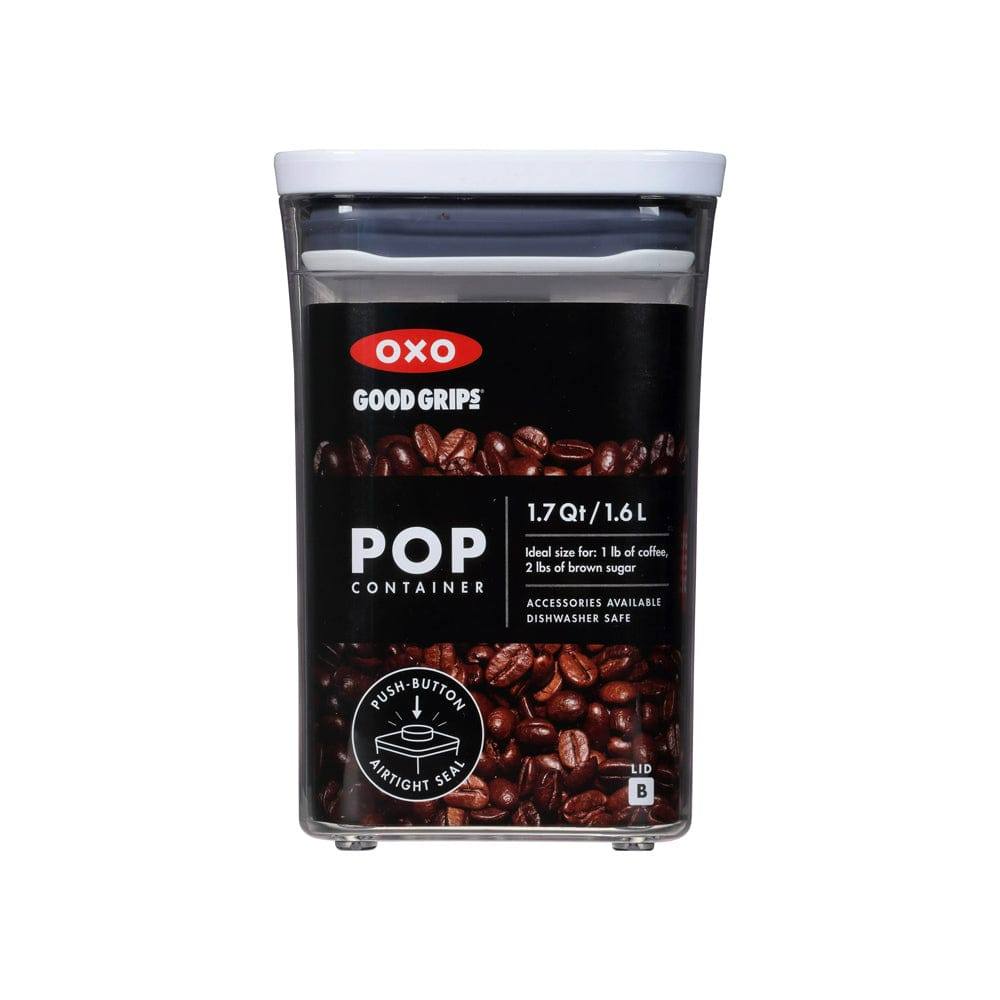 OXO Steel POP Slim Rectangular Storage Container - 1600ml