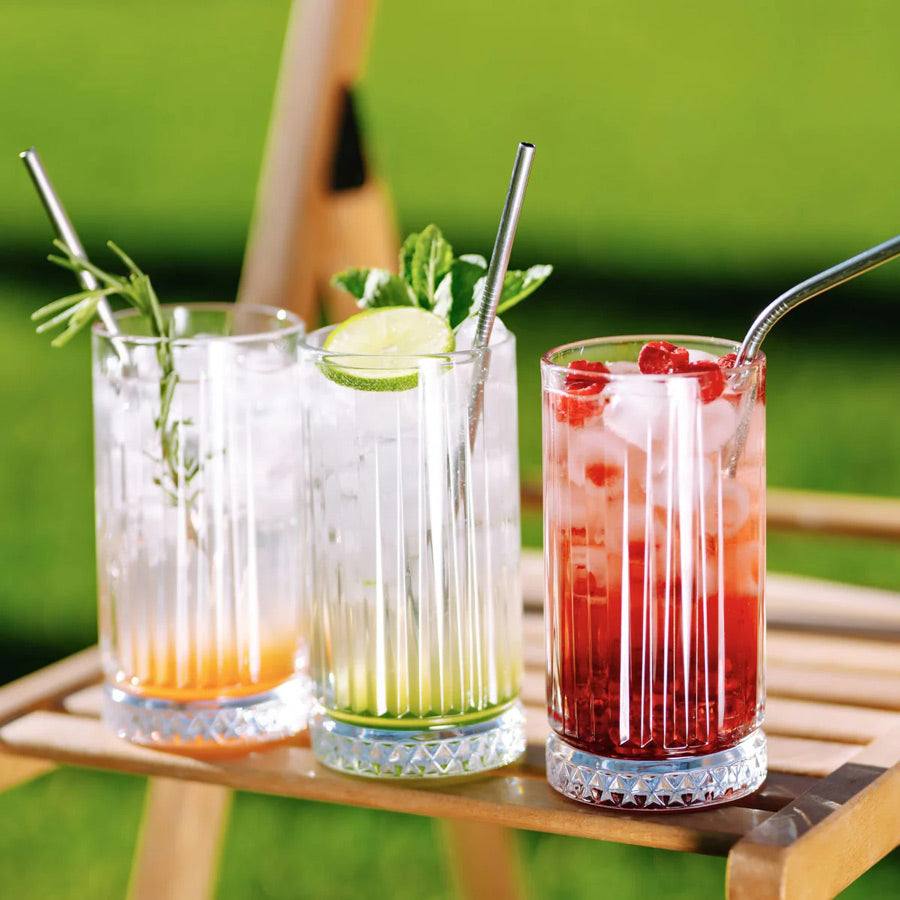 Pasabahce Elysia Long Drink Glasses 280ml, Set of 4