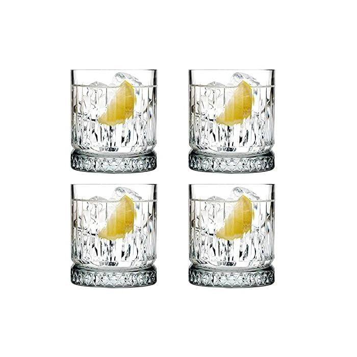 Pasabahce Elysia Whiskey Tumblers 355ml, Set of 4