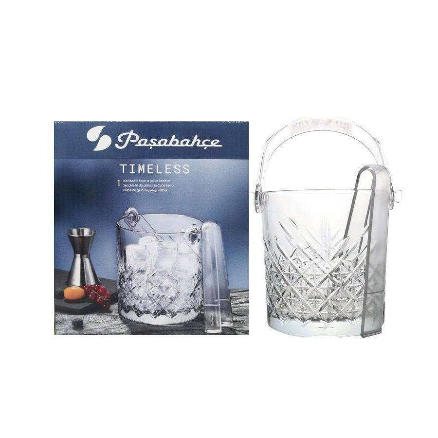 Pasabahce Timeless Ice Bucket with Tongs 1000ml