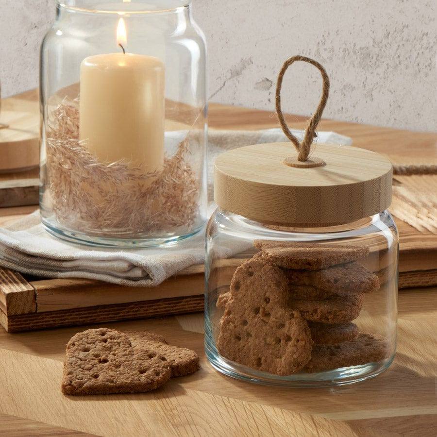 Pasabahce Woody Storage Jar with Lid - Small