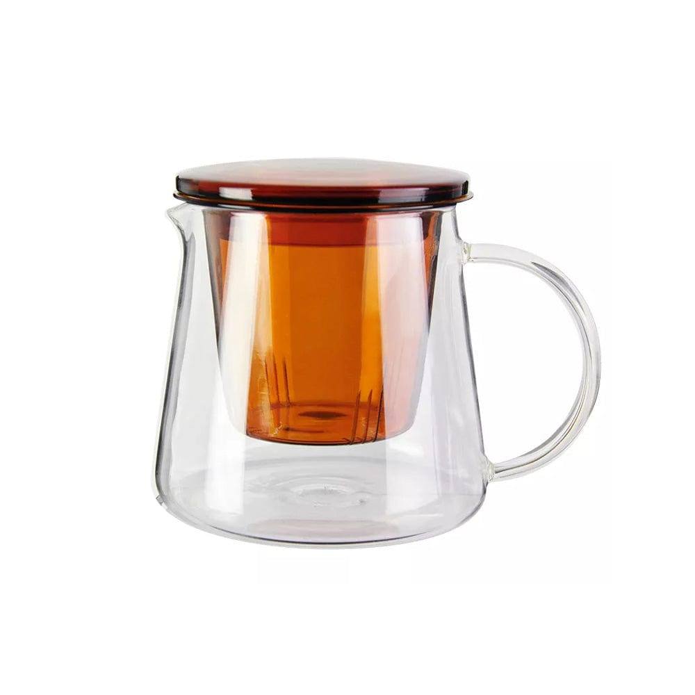 Philosophy Home Glass Tea Pot with Filter - Amber